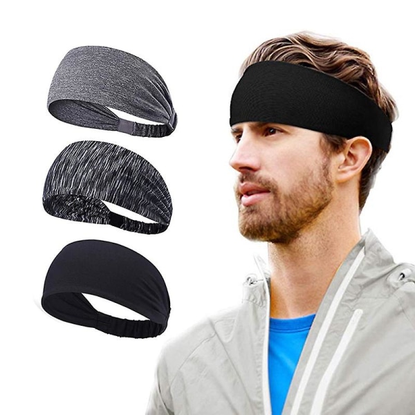 Sports Headband For Women, Running Yoga Workout Headband Elastic Cotton Fabric Lightweight Non-slip Wicking Sweatband 1pack Gray,wz-1814  (FMY)