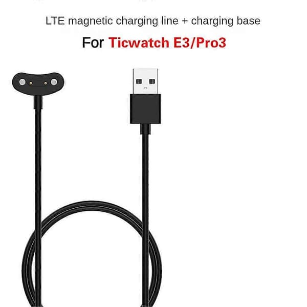 Opladerkabel til Ticwatch Pro 3 E3 Oplader Dock til Ticwatch E3 Pro 3 Ultra Trådløs (FMY)