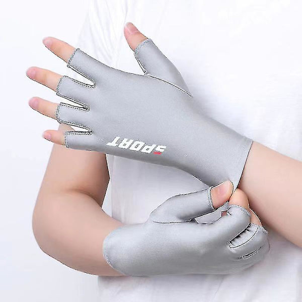 2 Par UV-Handskar för Gelnagellampa, UV-Skyddshandskar för Manikyr (FMY) Gray