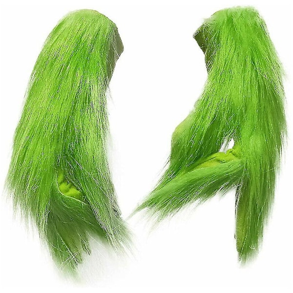 Joulu The Grinch Kokopään Lateksinaamio Joulupukinhattu Hirviö Aikuisten Käsineet (FMY) The Grinch Christmas gloves