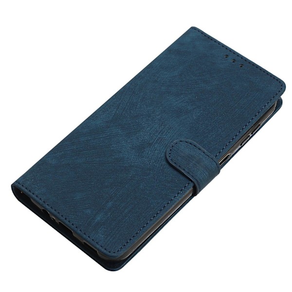 Väska för Motorola Moto G54 5G - Skinn-touch PU-läder Plånboksfodral med Stativ (FMY) Blue