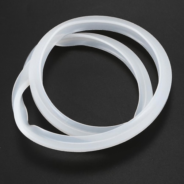 2x tætningsring til trykkogere 22 cm indvendig diameter, hvid (FMY)