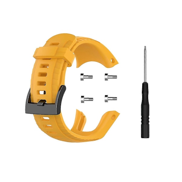 Blød silikone urrem til Suunto 5 22,5 mm (FMY) Yellow Other Phone Models