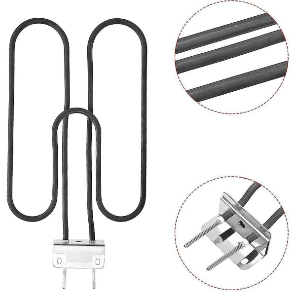 Grillvarmerstatning for Weber elektrisk grill 66631 / 65621 varmeelement (230v 2200w) Q140 / Q1400 E  (DPD)