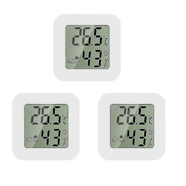 Xiaomi Mini LCD Digital Termometer Hygrometer Indendørs Rum Temperatur Luftfugtighedsmåler - YUHAO (FMY) 3PCS
