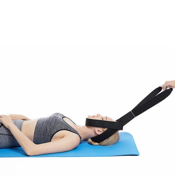 Neck Stretcher Strap - Dekompressionsanordning för ryggradskiropraktik, obehag i nacken och huvudvärkslindring med bekvämt handtag (FMY)
