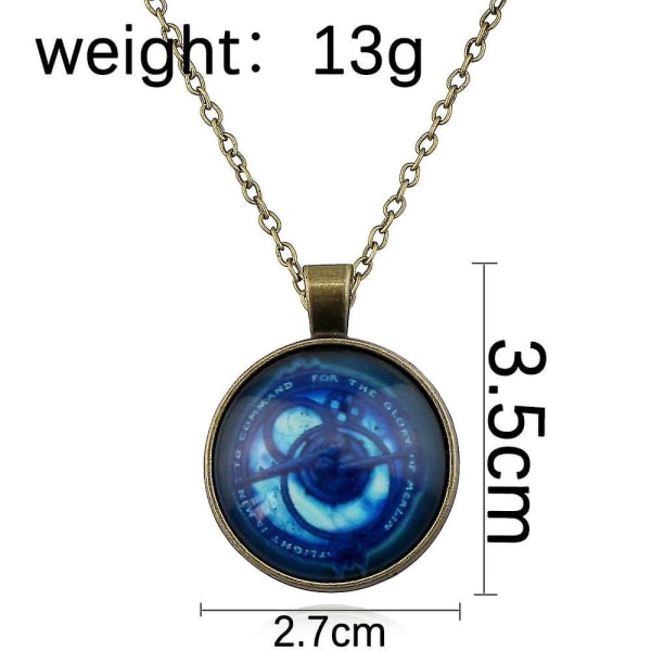 Vintage Amulet Trollhunters Halsband Hänge Smycken Trollhunter Amulet Smycken Brons Färg Kedja För Barn Kvinnor Män Gåvor  (FMY) bronze