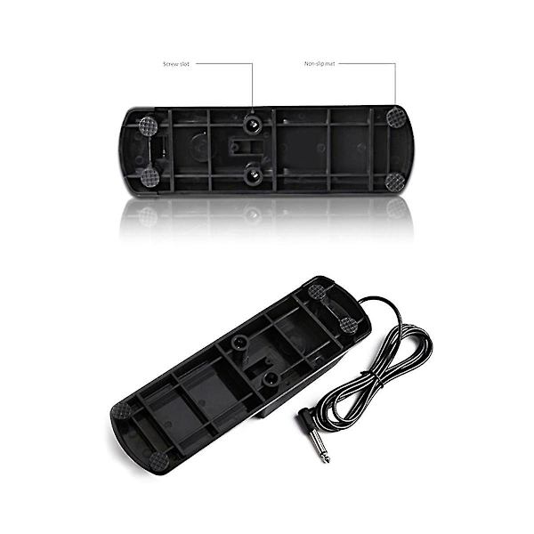 Klavertastatur Velegnet Til Elektrisk Klaver Elektronisk Keyboard Elektronisk Klaverpedal (FMY) Black