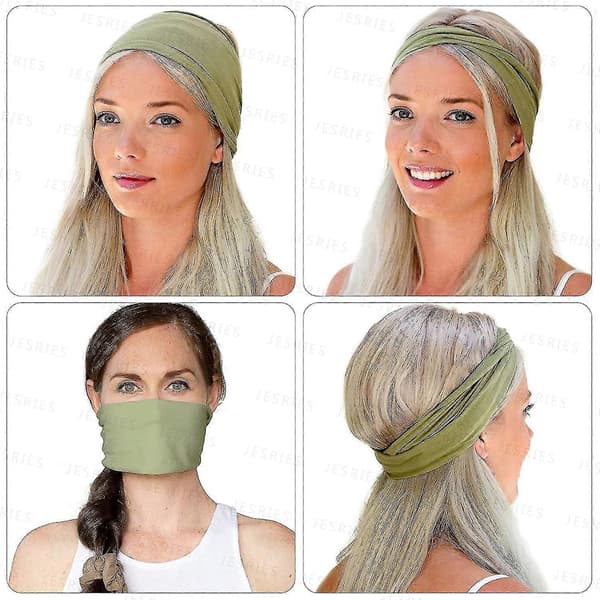 12-pack Damhårband Elastiska Hårband Träning Löpning Turban (FMY)