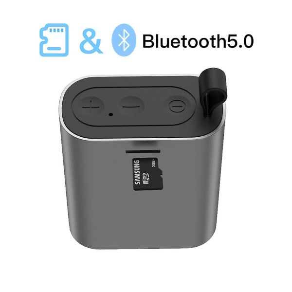 Bluetooth högtalare Bärbar trådlös, kompakt minihögtalare för resor vid poolen, Mono Soundoutdoor Portable Speaker (svart) (FMY)