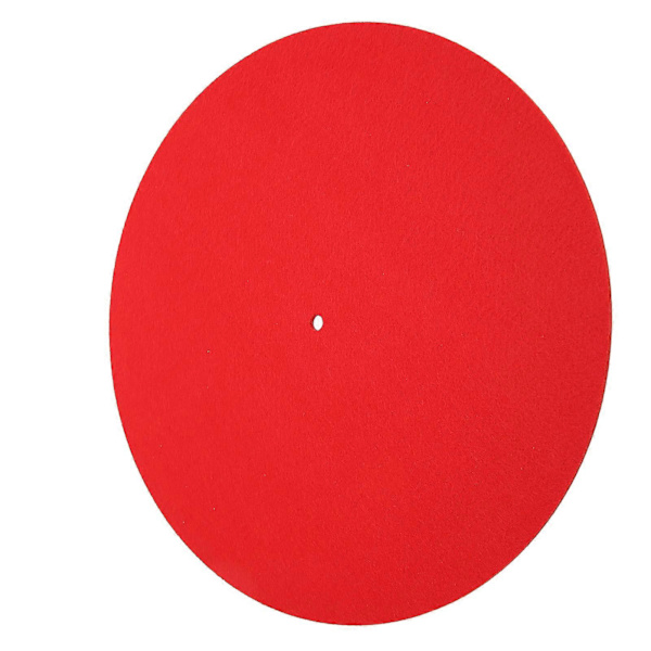 Vinylplatespillermatte i filt - Myk, sklisikker, antistatisk, reduserer vibrasjoner, platebeskytter (FMY)