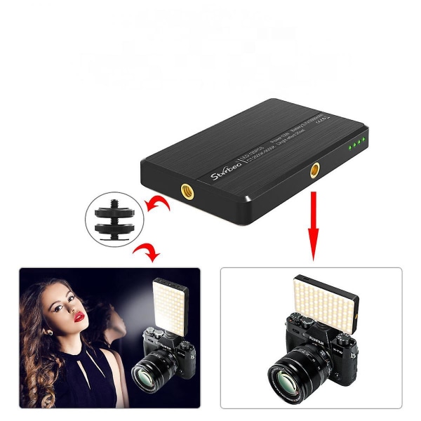 Rgb Led-täyttövalo Himmennettävä LED-valokuvaus Selfie-täyttövalo kytkimellä (FMY)