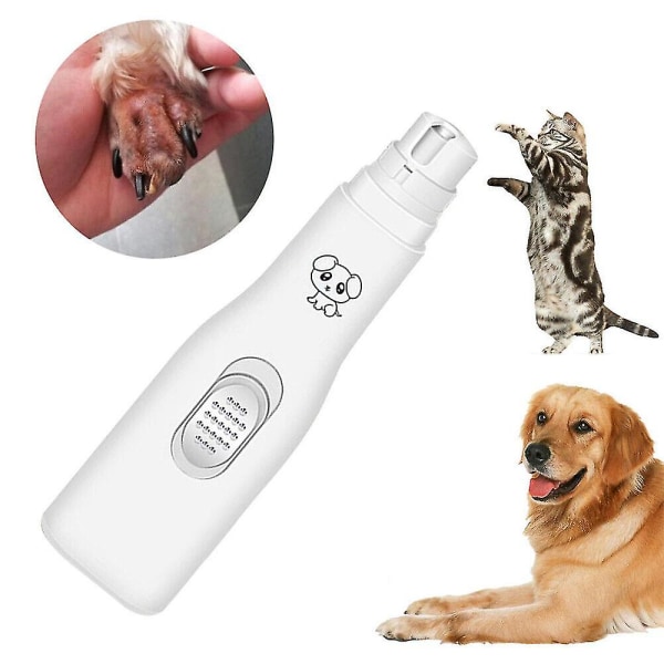 Pet Toe Nagelfilskvarn USB Uppladdningsbar hundkattklo Elektriskt trimmerverktyg (FMY)