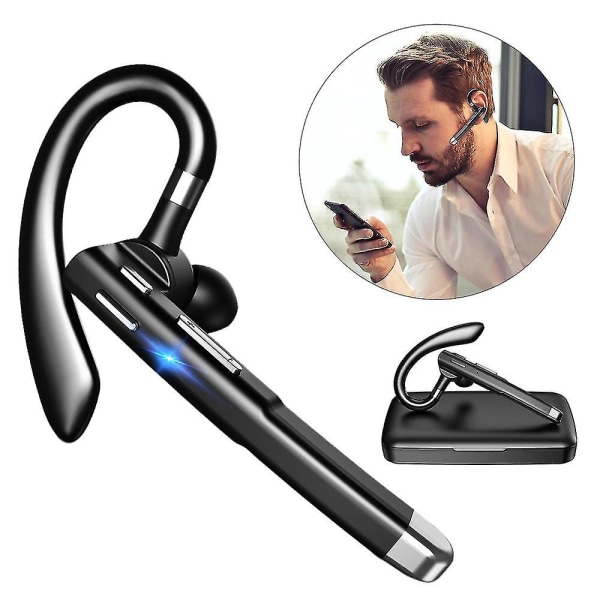 V5.1 Trådløst Bluetooth Headset til mobiltelefon Øretelefon Hovedtelefon til kørsel Business Office (FMY)
