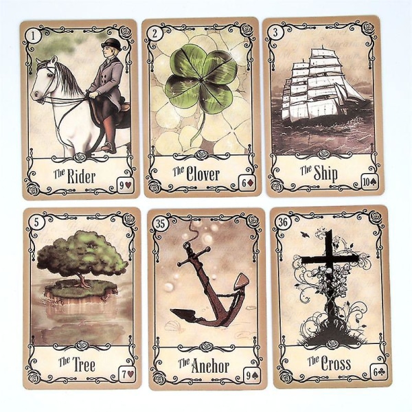 Under the Roses Lenormand 39-korts orakelkortlek familjespel kul tarot brädspel (FMY)