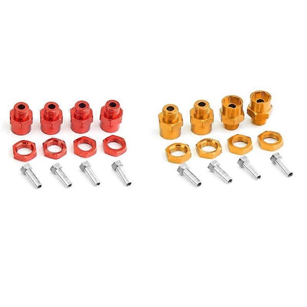 Hex Hubs -adapterin jatkomutterit 1/10 RC-autoon, vihreä (FMY)