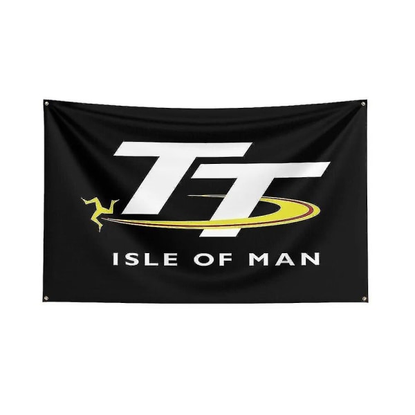 3x5 Ft Imott Isle Of Man Tt Flag Polyester Digital Printed Logo Motorcycle Racing Banner  (FMY) J0657 60 x 90cm