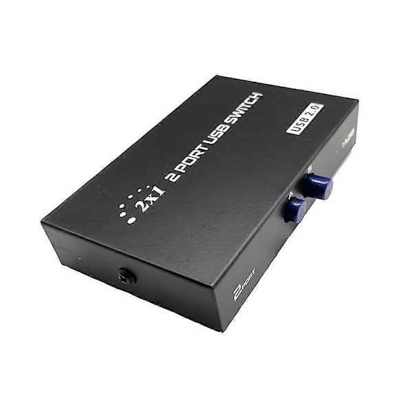 USB-printerdelingskontakt 2 porte USB Manuel skifter 2 ind 1 ud til flere pc'er (FMY)