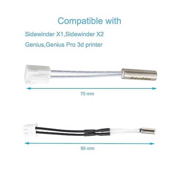 Passar för skrivartillbehör 3D-skrivaruppvärmningslåda Uppvärmningsrör 24V 64W Termistortemperatur  (FMY)