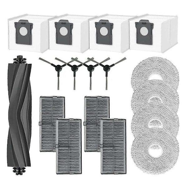 For Dreame Mova E30 Ultra Reservedeler Tilbehør Hovedsidebørste Hepa Filter Moppeklut Støvpose B (FMY) As Shown