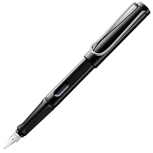 Fountain Pen - Modern Fountain Pen In Black With Ergonomic Handle  (FMY)