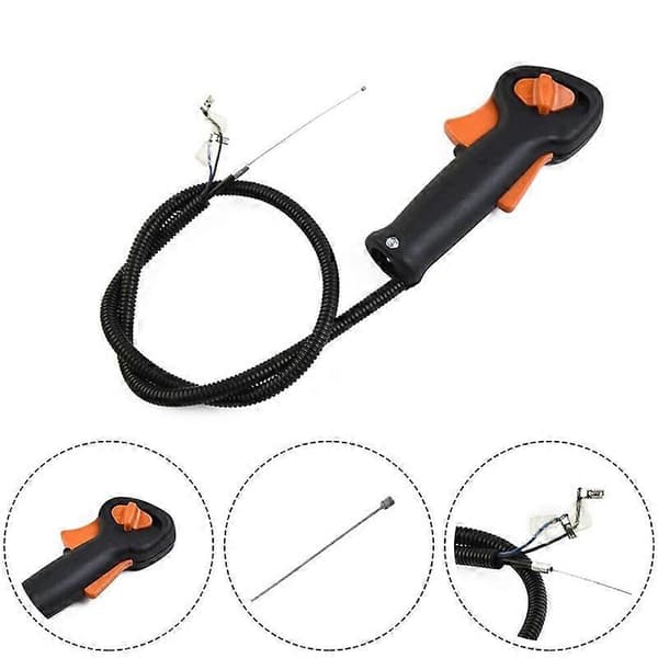 Gresstrimmer Tilbehør Gasshåndtak Gassbryter Monteringssett Passer for STIHL FS75 FS80 FS85 ST (FMY) As shown