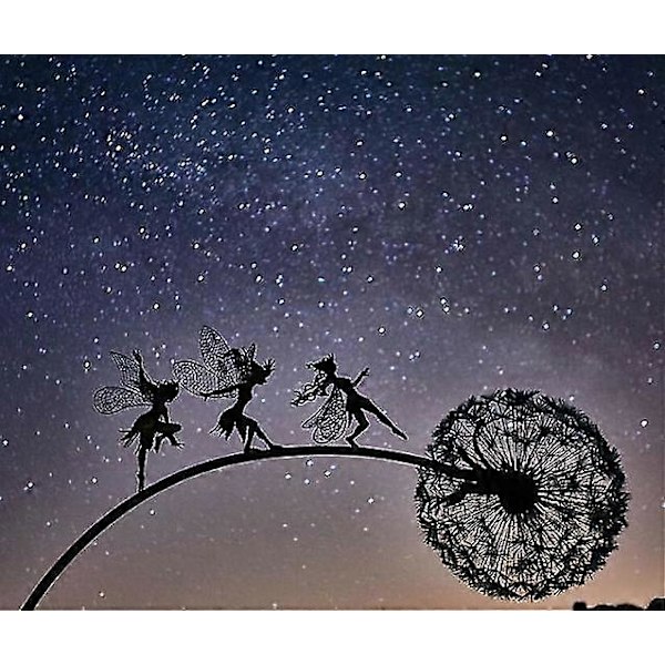 Dansende Fe-Løvetand Statue Ornament Stakes (FMY) Dandelion B