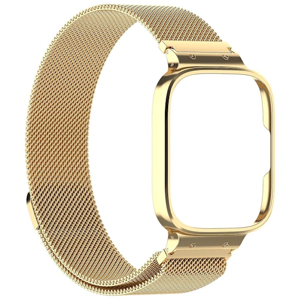 For Xiaomi Redmi Watch 3 Active/Watch 3 Lite Rustfritt Stål Milanese Remm Bytt Håndleddsbånd med (FMY) Gold Style C Xiaomi Redmi Watch 3 A
