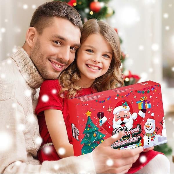 Julkalender med 24 olika pull back-fordon, julklappar för pojkar (FMY)