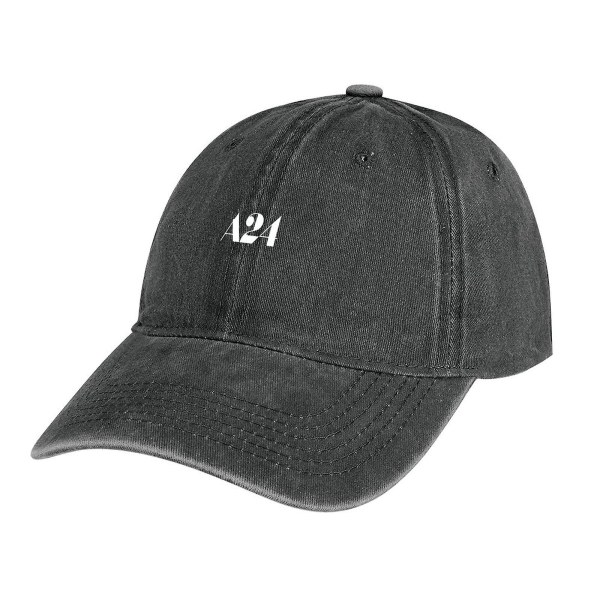 A24 Hvid Logo Cowboy Hat Rave Gentleman Hat Hatte Til Mænd Kvinder's  (FMY) Charcoal