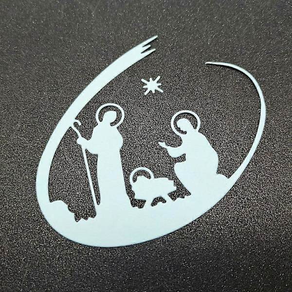 Jule-Jesus Metal Skæreforme Stencil DIY Scrapbooking Album Papirkort Skabelon Form Prægning Dekoration (FMY)