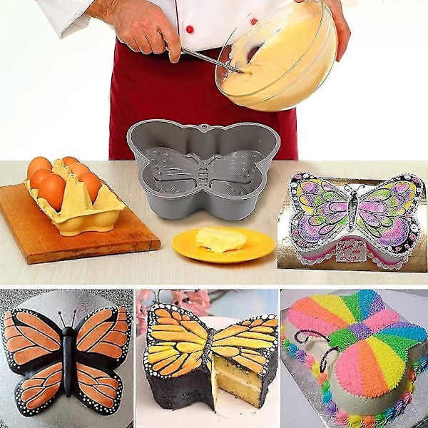 til Kreativ 3D Silikone Kageform Dyreforme Elefant til Sommerfugl til Fro (FMY) Butterfly