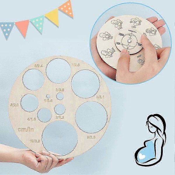 2 stk. Cervical Dilation Board Jordmor Fosterposisjonsverktøy med tomme skala Cervical Dilation Chart Fødselskart Cervical Dilation Wheel for Chi (FMY)