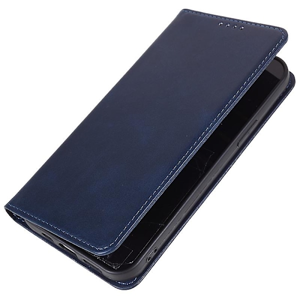 For OnePlus Nord CE4 5G Etui PU Læder Pung Cover Kalveskind Tekstur Telefon Skal med Magnetisk Lukning  (FMY) Blue