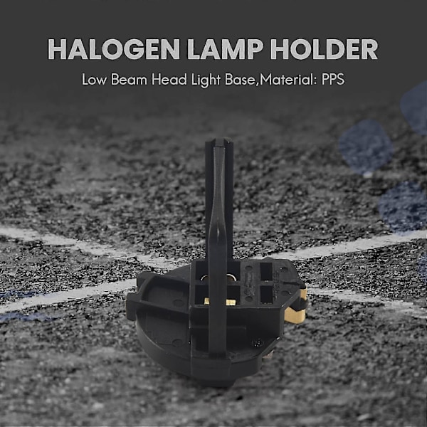 Halogen Lampeholder Lavt Fjernlys Forlygte Base Til Golf 6 Mk6 7 Mk7 Til R 5k0941109 (FMY) black