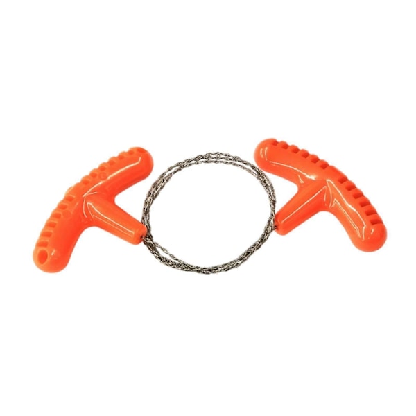Rustfri ståltrådssav PVC-rør skæreværktøj til overlevelse rejse nødsituation sort (FMY) orange 70cm