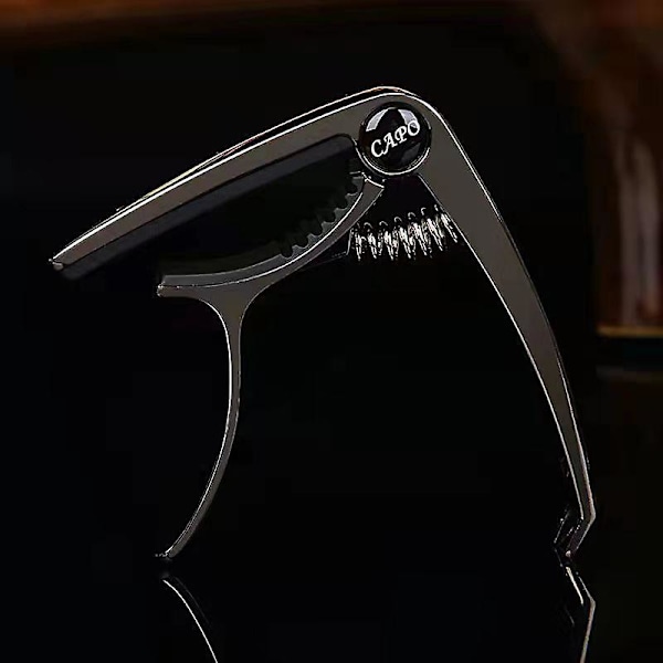 1 stk gitar capo, 6-strengers akustisk og elektrisk gitar capo, gitar capo akustisk (FMY) black