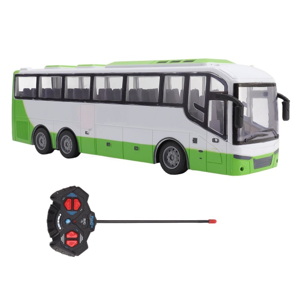 Auton lelut pojille ja tytöille 1/30 Kauko-ohjattava bussimalli Sähköinen langaton simulointi Suuri Rc-bussilelu kauko-ohjaimella (ilman akkua)  (FMY) White