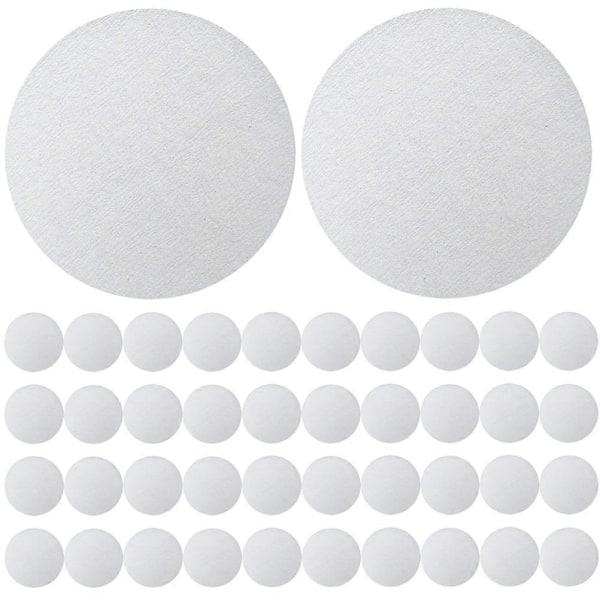 100 st Papperskaffefilter Engångs kaffefilterpapper Espressofilterpapper (FMY) White 5.1X5.1CM