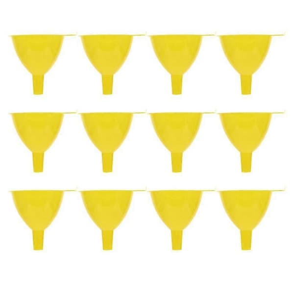 12-pack Laboratorie Tratt Tillsats Tratt 60mm Plast Tratt Triangulär Tratt (FMY)