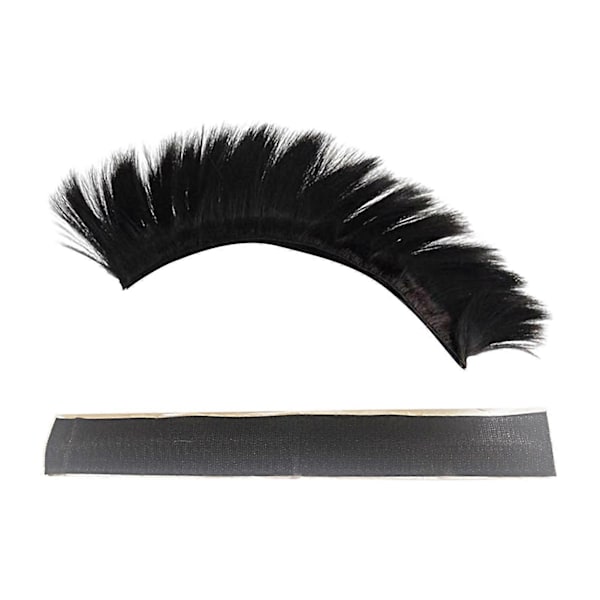 Kaesi Leikattava Kypärä Peruukki Irrotettava Korkea Lämpötila Silkki Kirkas Väri Kypärä Mohawk Kypärä Tarvikkeet (FMY) Black