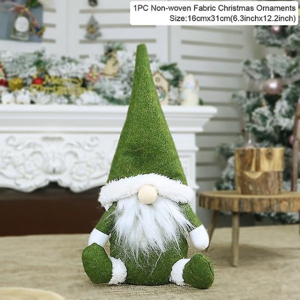 Christmas Faceless Doll Gnome 2023 Hyvää joulukoristeita kotiin joulukoristeisiin Xmas Navidad Natal New Year 2024 (FMY) 11