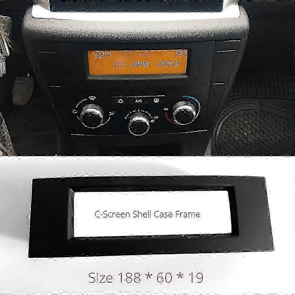 Til Peugeot 207 Citroen C4 C5 RD3 Radio Multifunktions C-Skærm Skal Kabinet Fast Ramme CD Afspiller Skærm Udskiftningshus
