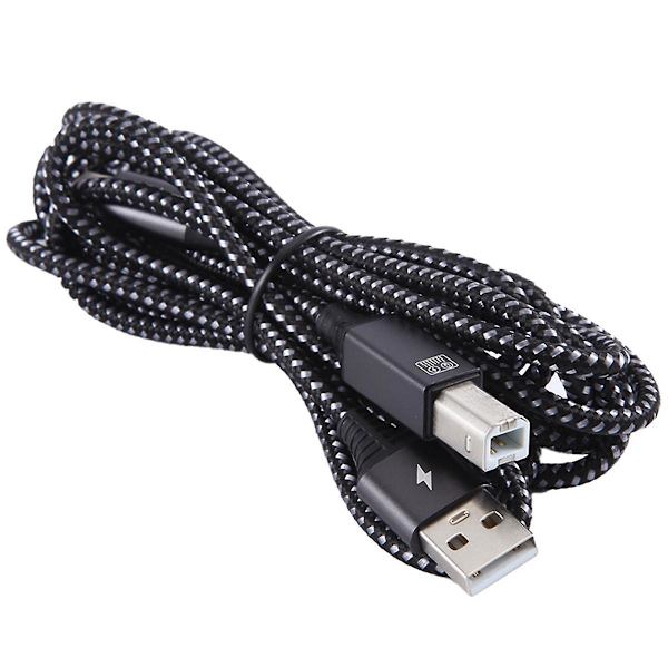 2-i-1 USB-skrivarkabel USB-C till MIDI-kabel USB Typ C till USB B MIDI-kabel för musikinstrument, piano, MIDI-tangentbord (FMY)