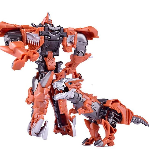 Transformation Robot Bil Lastbil Model Action Figur Legetøj Plast Uddannelse Dinosaur Tank Køretøj Børn Børn Legetøj Bedste gave (FMY) Orange