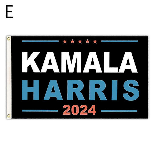Kamala Harris 2024 Flag 3x5 Ft Harris til Præsident Flag med Messingøjer (FMY) E