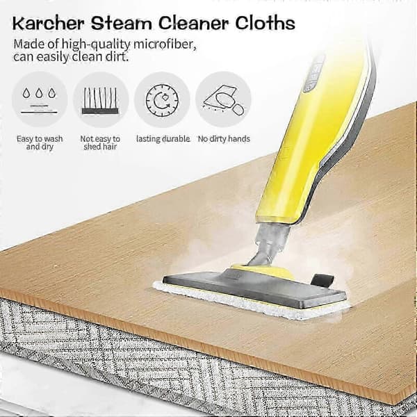 5-pack Kärcher Ångmoppdynor, Kärcher Ångmopp Tillbehör, Kompatibla med Kärcher Easyfix Sc2 Sc3 Sc4 Sc5 Serien Kärcher Ångmopp (FMY)