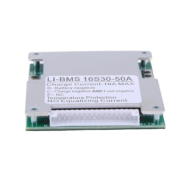 16S 60V 50A litiumbatterilader beskyttelseskrets BMS strømforsyningsbeskyttelseskrets (FMY) As Shown