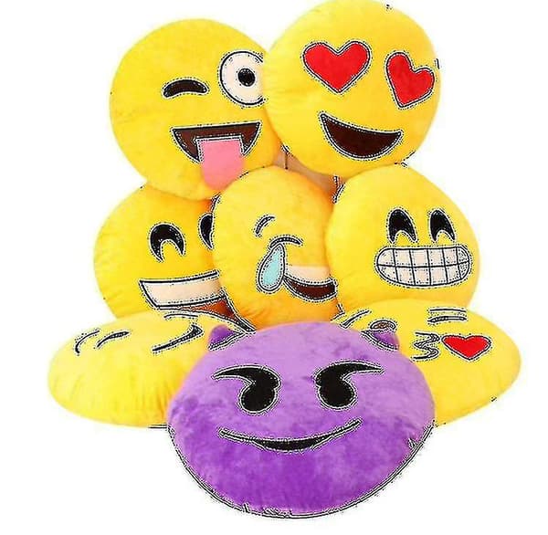 Emoji Rund Kudde - (FMY) style5