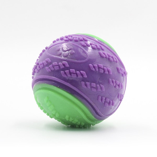 3 kpl Piipaattavaa Koiranpalloa, Scooby Doo Koiranpallolelu Hammaspuhdistukseen Pennuille Interaktiivinen Pureskeltava Kestävä Leikki (FMY) purple green